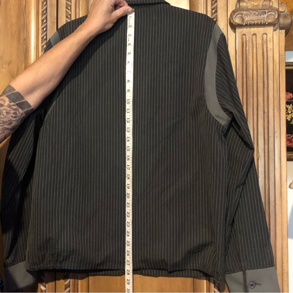 Penguin Authentic Original Men's Large Striped Zip Up Jacket Vintage - Picture 7 of 12